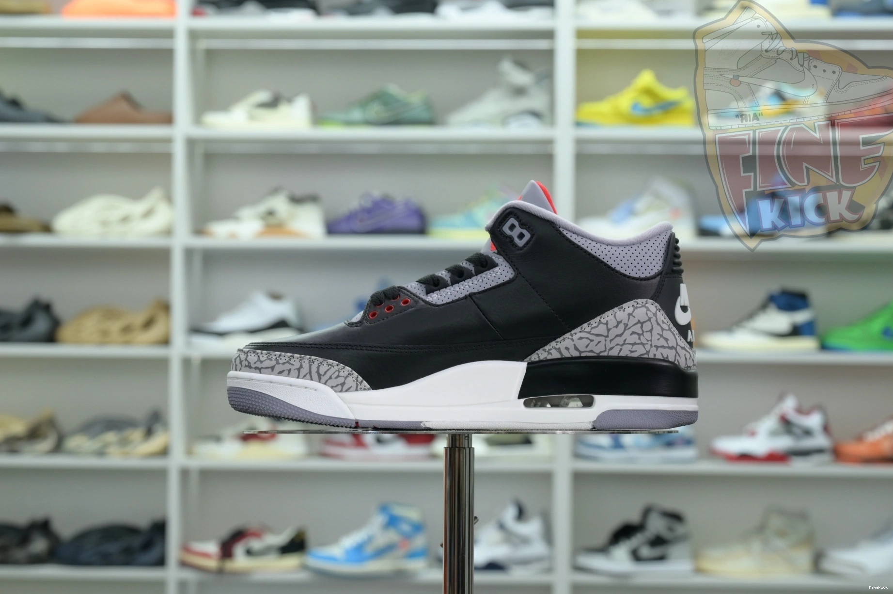 Air Cement Reimagined” 3“Black Jordan 0828